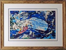 LeRoy Neiman Blue Whale Signed Serigraph Limited Edition Art SUBMIT BEST OFFER!