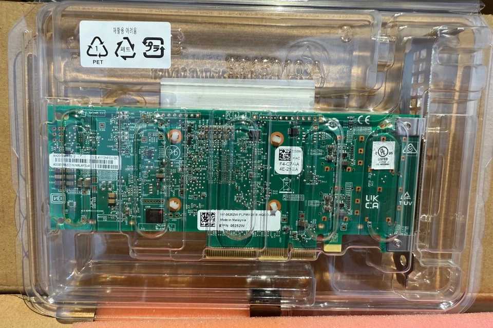 Dell Dual Port QLogic FastLinQ 41112 10Gb SFP+ Server Ethernet PCIe NIC 5252W - Image 2 of 3