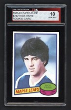 1980-81 OPC #242 RICK VAIVE ROOKIE CARD KSA 10 GEM MINT