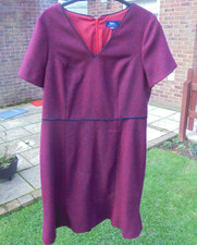 BODEN Albany Dress size 14 reg red+ navy colour w0232---w--b ~~