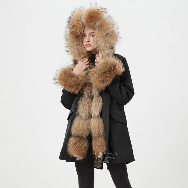 Fur parka sale