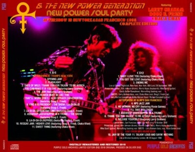 PRINCE & THE NEW POWER GENERATION / NEW POWER SOUL PARTY (2CD) | eBay