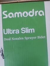 OpeUltra-Slim Bidet Attachment for Toilet - Dual Nozzle Frontal  Rear Wash Hy