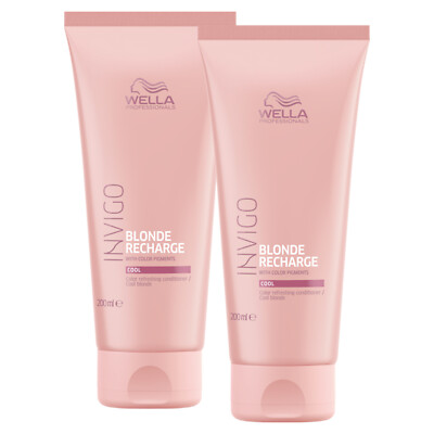 WELLA INVIGO BLONDE RECHARGE Cool Blonde Color Refreshing Conditioner 2x 200 ml