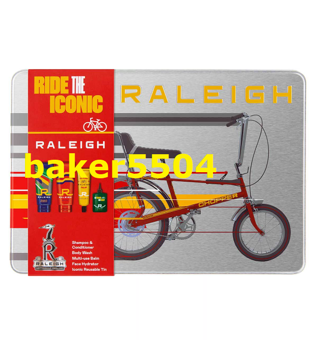 Raleigh Chopper Iconic Keepsake Tin with Bath Shower Body Gift Set
