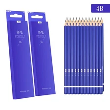 XDT Art Supplies 4B Pencil 24 PCS Set Sketch Art Drawing Graphite