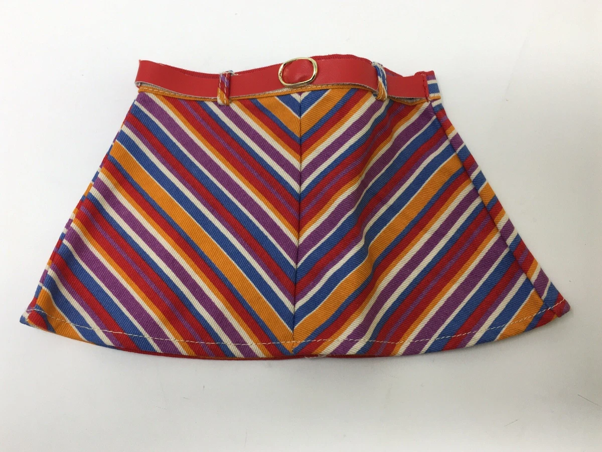 American Girl Doll Julie striped Skirt only From Summer Outfit