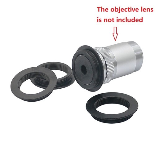 Microscope Objective lens Adapter Ring C-mount to RMS for Industrial CCD Camera - Afbeelding 1 van 8