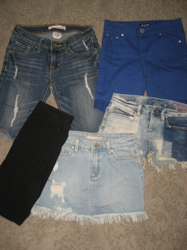 lot girls 10-12 Blanknyc Tractor Cat & Jack shorts denim skirt jean bermuda