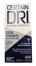 Certain Dri SOLID Antiperspirant for Excessive Perspiration 1.7 oz / NEW LOOK!