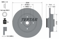 2X Textar 92168703 Bremsscheibe FüR CitroËN DS Peugeot