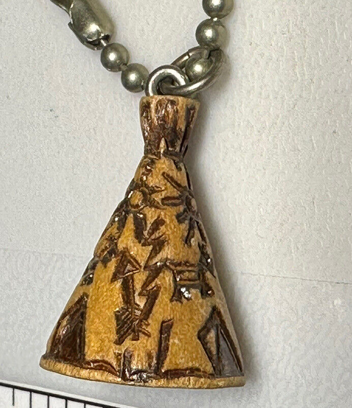 Vintage Teepee Tee Pee Tipi Portable Camping Tent Structure Keychain Key Chain
