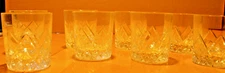 Crystal Old Fashioned/Low Ball Glassware, Set of 8, Ideal Gift, Free Shipping