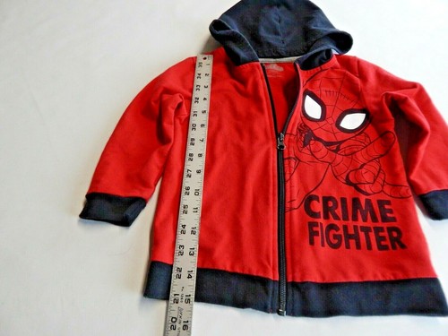 Spiderman Crime Fighter Marvel Super Hero Sudadera con Capucha Cremallera 4T Usada - Imagen 3 de 8