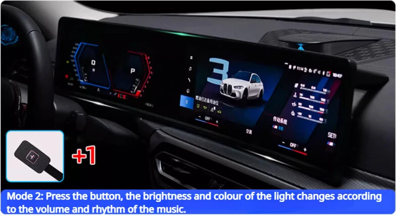 Dashboard And Screen Bezel With RGB Dynamic LED Light for BMW 3 Series G20 2023+ - Image 4 of 4