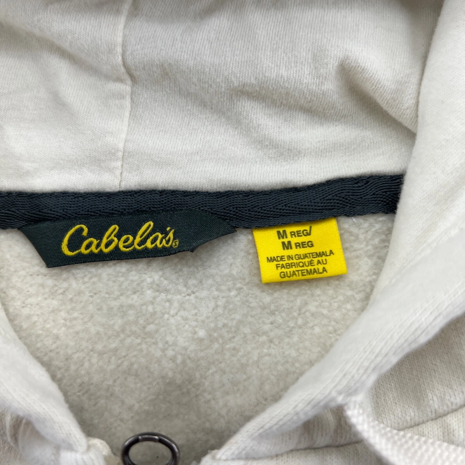 OFF WHITE Felpa con cappuccio Cabela's taglia M donna mimetica full zip media