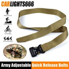 MEN Casual Military Tactical Army Adjustable Quick Release Belts Pants Waistband