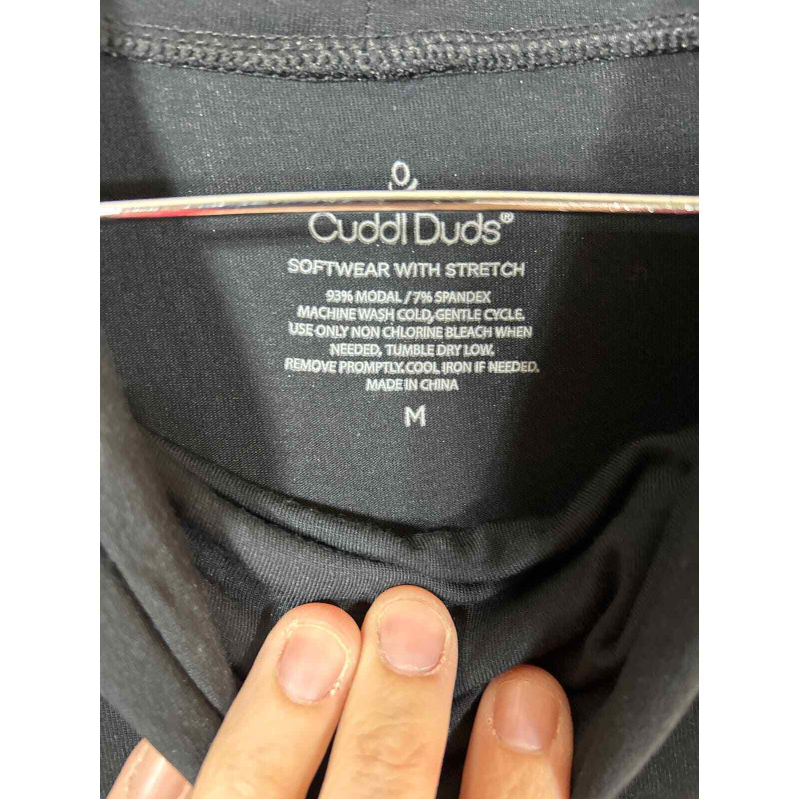 Cuddl Duds Medium Black Tunic Turtleneck Softwear… - image 6