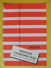 Deutsche Cosmopol Film - Verleihprogramm von 1958/59