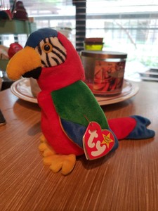 jabber the parrot beanie baby