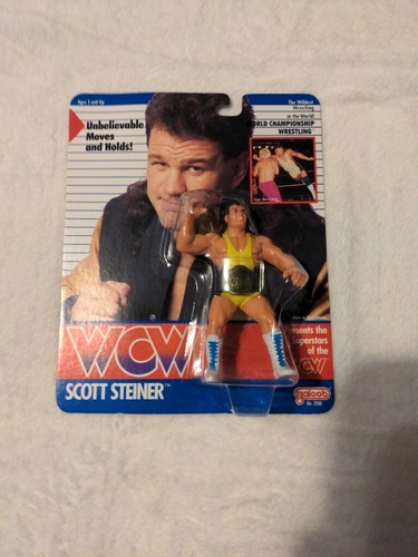 WCW Scott Steiner 1990 Galoob Wrestling Action Fig...