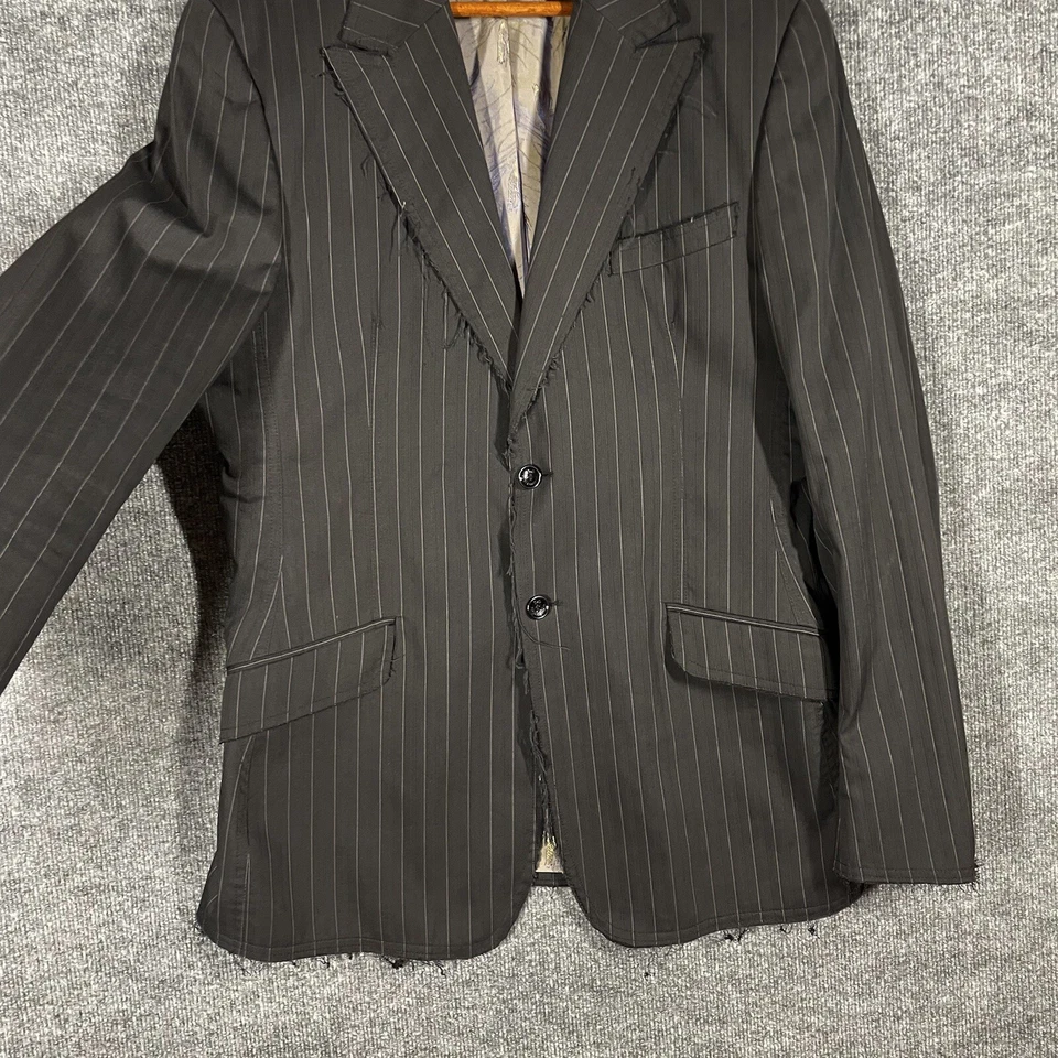 Jaqueta Blazer Dolce Gabbana Masculina Tamanho 40 Desgastada Ittierre Spa Pavão - Imagem 4 de 4