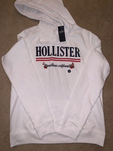 Hollister Para Mujer Sudadera con capucha blanco | eBay