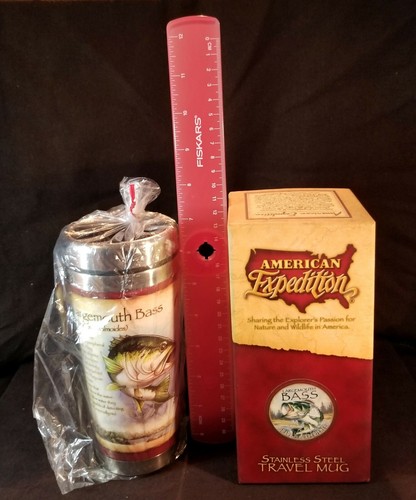 American Expedition Stainless Mug/ Largemouth Bass New - Picture 5 of 6