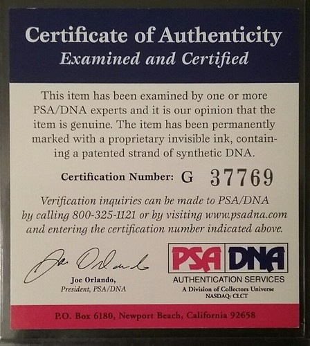 DUKE SNIDER Auto PSA Hall of Fame Plaque ~ DODGERS - Picture 7 of 7