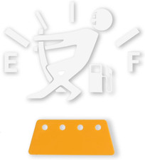 Funny Car Stickers, High Gas Consumption Decal, Universal Fuel Gage Stickers, Su
