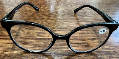 OCCI CHIARI Womens Reading Glasses 1.50 Black Frame