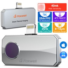FOXWELL 256 X 192 IR Sensor Resolution Infrared Thermal Imaging Camera For IOS