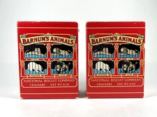 1985 Barnums Animal Crackers Bookends Nabisco Biscuit 1914 Replica Display HTF