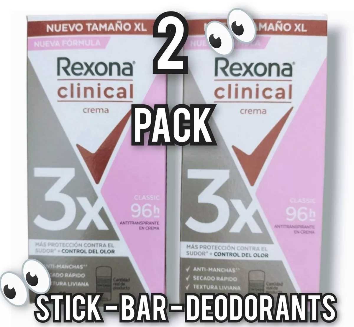 REXONA CLINICAL DEODORANT 96HRS 58G DESODORANTE CLINICO REXONA