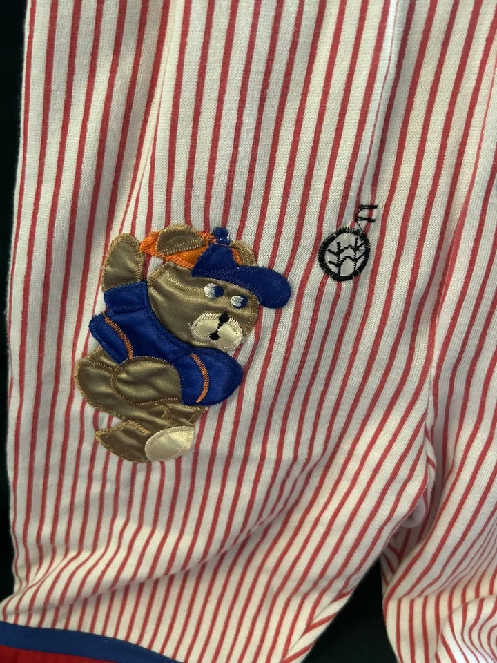 Disfraz de béisbol de oso de colección Joggles años 90 80 suéter mameluco talla 4T Foto 4 de 4