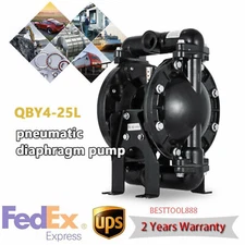 Air-Operated Double Diaphragm Pump 1" Inlet Outlet Petroleum Fluids 35GPM 120PSI