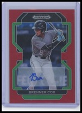 2022 Panini Prizm Draft Picks #PDP111 Brenner Cox /50 Red