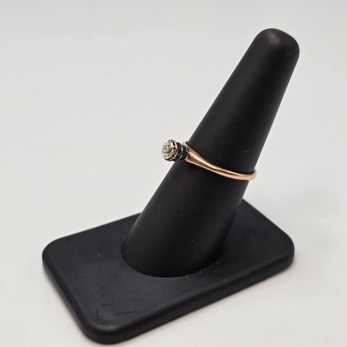 Old Miner Diamond 0.35 Ct 14k Yellow Gold Solitaire Ring Size 7 - Picture 3 of 6