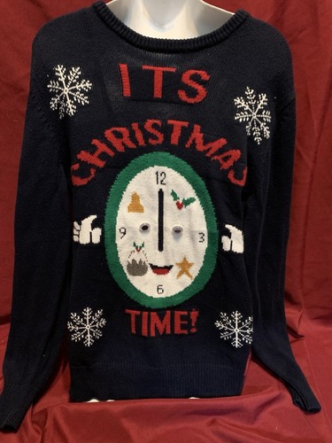 Vintage Route 66 Mens Ugly Christmas Sweater Sz M Knit Googly Eye Christmas - Picture 5 of 17