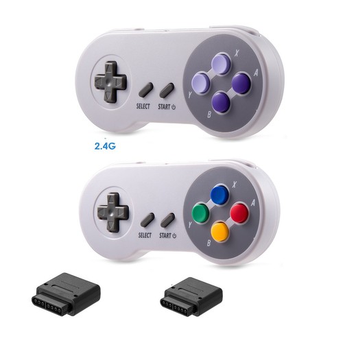 Wireless Gamepad + Receiver for SNES Super Nintendo Entertainment System SFC - Picture 5 of 75