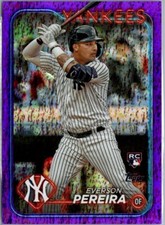 2024 Topps - Everson Pereira #461 - Rookie Card - Purple Foil parallel /799. rookie card picture