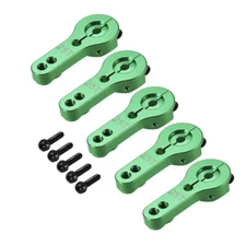 5Pcs 25T Aluminum M3 Threads Metal Arm for Futaba Savox RC Car Green