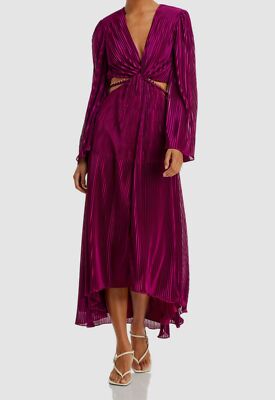 ramy brook pleated dress Ramy Brook Ramy Brook- Raashi One-Shoulder Pleated Knit Mini Dress- Ribbon Blue Pleated