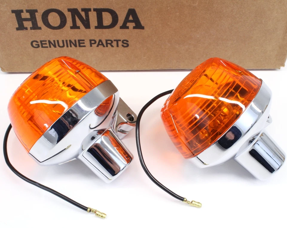 Señales de giro CB CL175 350 450 500 750 delanteras o traseras OEM Honda Disco ver Desc C13 Foto 2 de 4