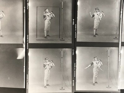 NEWLY FOUND! Hendrickson PHOTO Contact Sheet Proof & Negatives FUNNY GIRLSCOUT