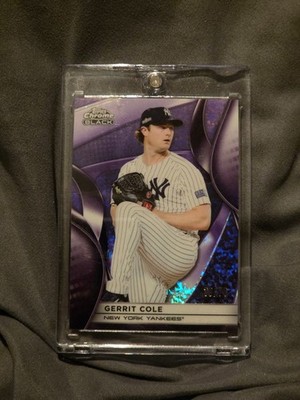 2025 Topps Chrome Black - Gerrit Cole #126 Purple Refractor /75