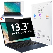 Magnetic Laptop Privacy Screen 13.3 Inch for 16:9 Computer Monitor, 13" Remov...