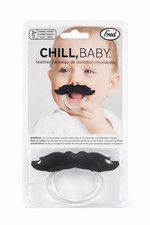 Baby Moustache Dummy Pacifier Novelty Teether 0–6 Months | UK Seller