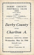 Derby County v Charlton Athletic (War League South 01.05) 1945/1946