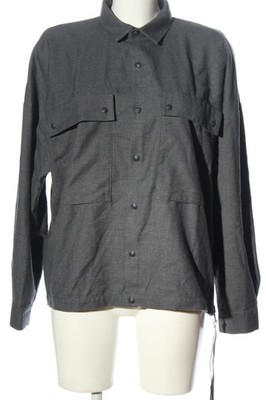 STAMPD Langarmhemd Damen Hemd Gr. DE 36 hellgrau Casual-Look